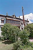 Ladakh - Sankar Gompa (Leh) the various halls of the gompa are arranged around a courtyard 